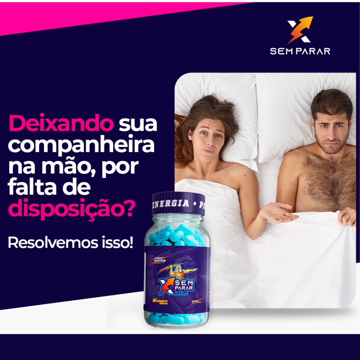 XSEM PARAR Masculino XGrowth Brasil – Energia, Foco e Desempenho Físico e Mental | Suplemento Premium 30 caps