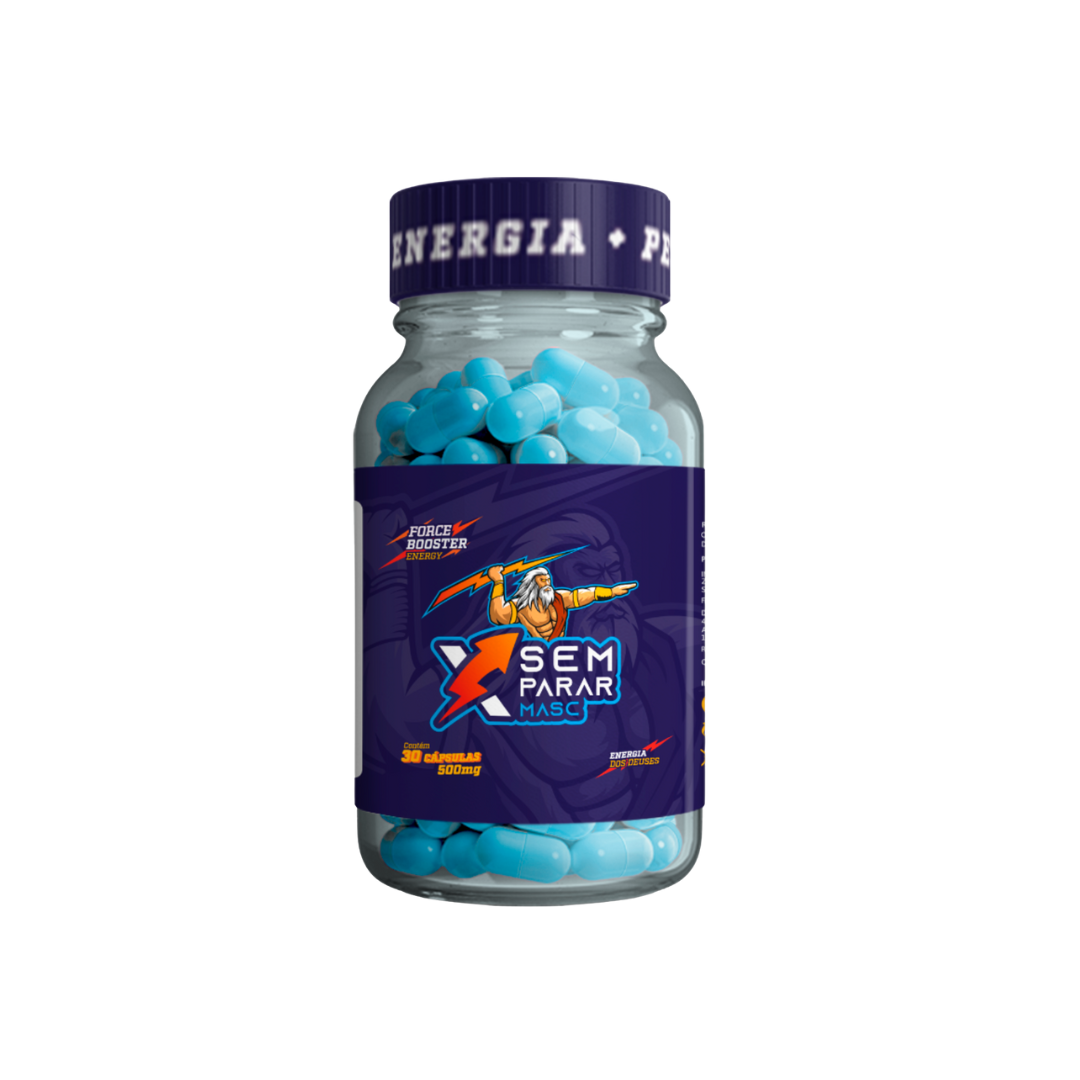 XSEM PARAR Masculino XGrowth Brasil – Energia, Foco e Desempenho Físico e Mental | Suplemento Premium 30 caps