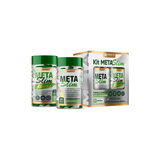 Kit Meta Slim + Fibras XGrowth Brasil – Suplemento Natural com Fibras, Chia, Linhaça e Psyllium | Saúde Intestinal e Controle de Peso (120 Cápsulas)