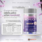 NOMAX XGrowth Brasil – Multivitamínico Cabelo, Pele e Unhas | Biotina, Vitaminas e Minerais (60 cápsulas) – Unissex