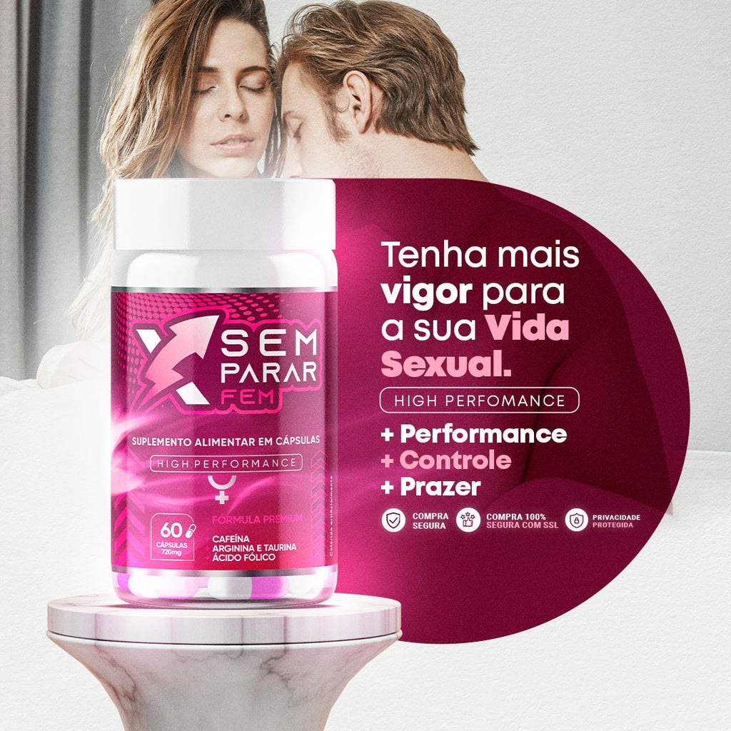 XSEM PARAR Feminino XGrowth Brasil – Energia, Foco e Performance | 60 Cápsulas